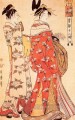 「温室の十二時間」の挿絵 c 1795 喜多川歌麿